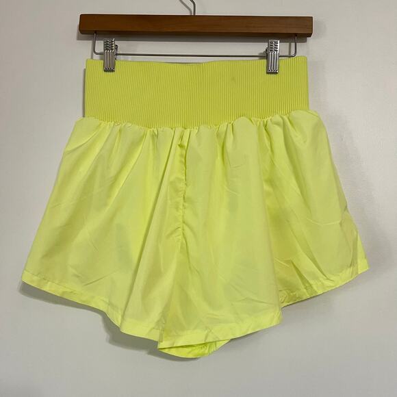 NWT Free People Movement Carpe Diem Shorts in Sour Citrus - Picture 8 of 8